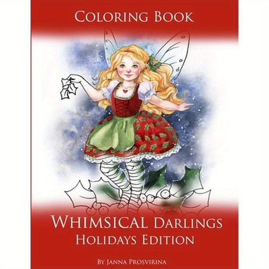 Coloring Book Whimsical Darlings Holidays Edition